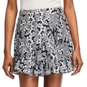Parker Floral Patterned Ruffle Faux 
Wrap Skirt
